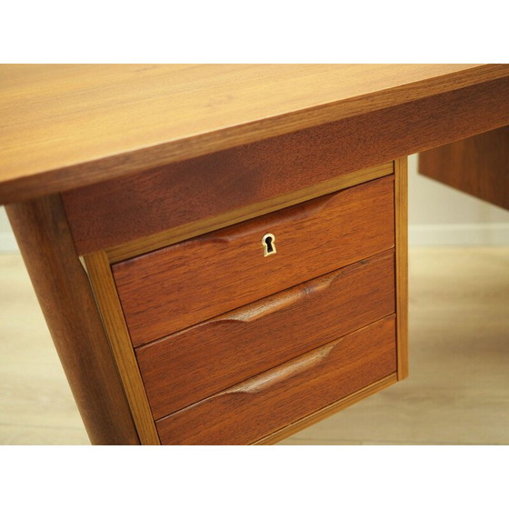 Image 1 of Teakhouten bureau, Deens ontwerp, jaren 1960, productie: Denemarken