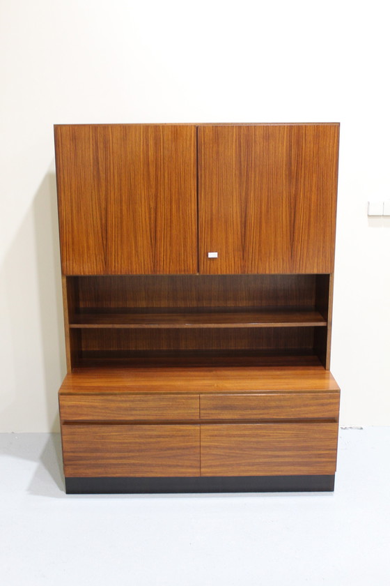 Image 1 of Vintage Boekenkast, Wandkast, Highboard - Tweedelig, Jaren '60