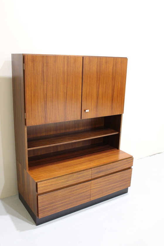 Image 1 of Vintage Boekenkast, Wandkast, Highboard - Tweedelig, Jaren '60