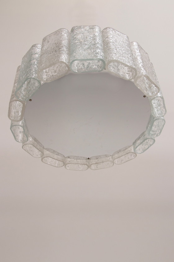 Image 1 of Doria Leuchten plaffoniere van ijsglas