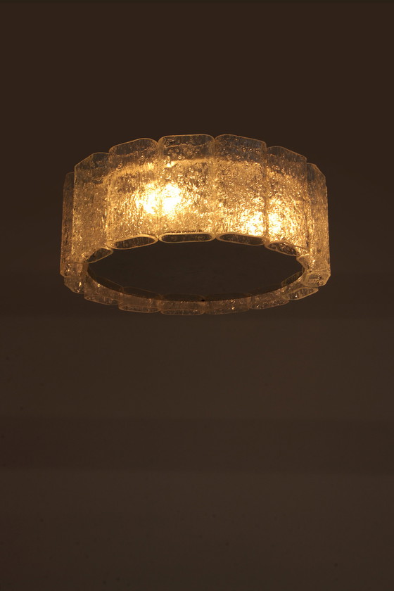 Image 1 of Doria Leuchten plaffoniere van ijsglas