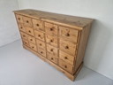 Vintage grenen houten apothekerskast