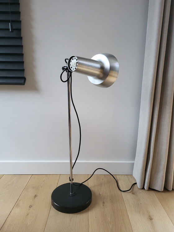 Image 1 of Vintage vloerlamp mid century, chrome, vermoedelijk jaren 1970