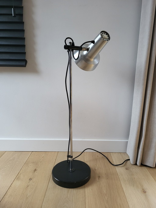 Vintage vloerlamp mid century, chrome, vermoedelijk jaren 1970