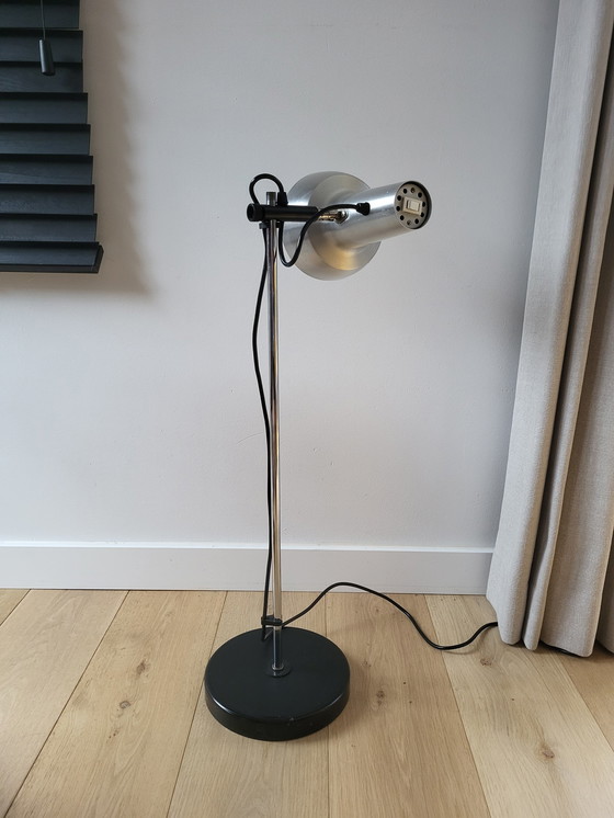 Image 1 of Vintage vloerlamp mid century, chrome, vermoedelijk jaren 1970