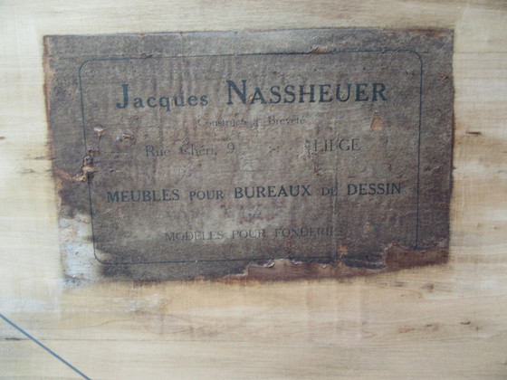 Image 1 of Vintage Architecten-Tekentafel Van Jacques Nassheuer