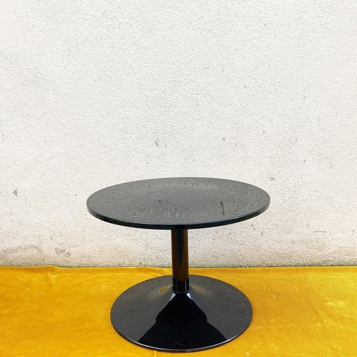 Design Salontafel - Pied Tulipe Resine Et Plastique Laqué Noir