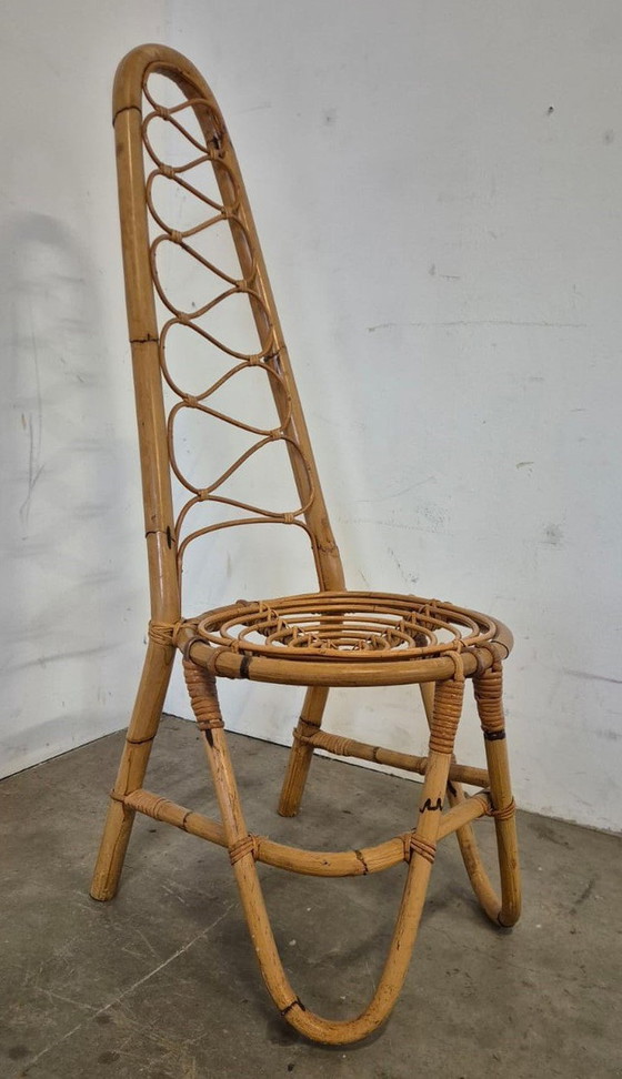 Image 1 of Vintage Rotan Highback Stoelen