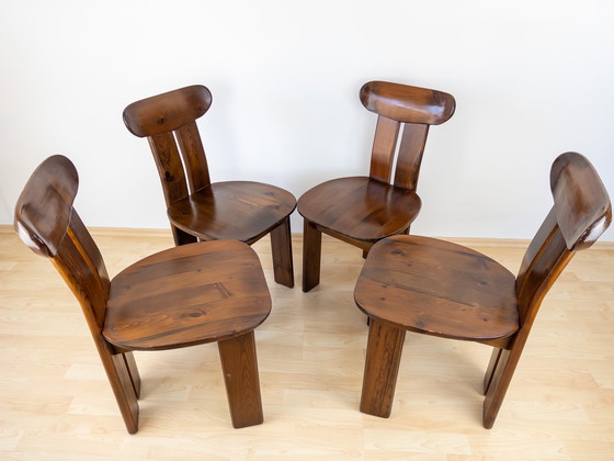 Image 1 of 4x vintage eetkamerstoelen