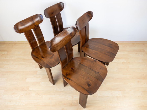 Image 1 of 4x vintage eetkamerstoelen