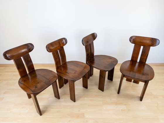 Image 1 of 4x vintage eetkamerstoelen