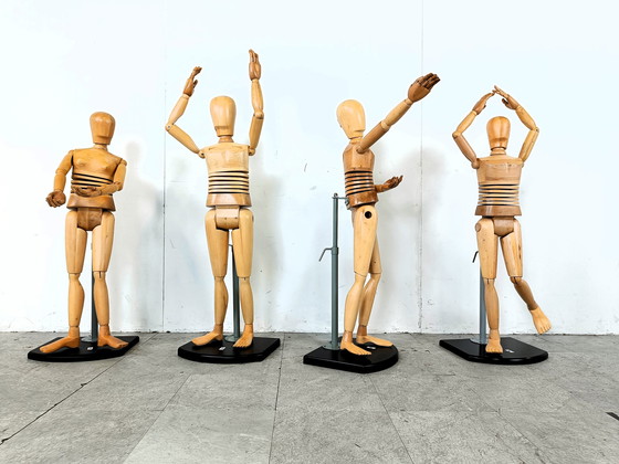 Image 1 of 4x Vintage levensgrote artistieke lekenfiguren op kinderformaat