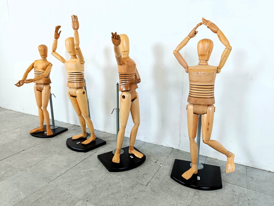 Image 1 of 4x Vintage levensgrote artistieke lekenfiguren op kinderformaat