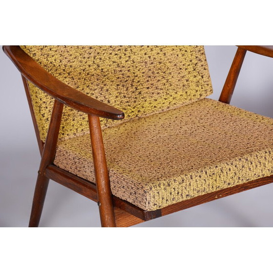 Image 1 of Paar mid-century beukenhouten fauteuils van Úluv, Tsjechië 1960