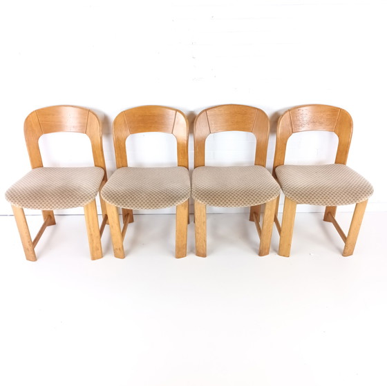 Image 1 of 4x vintage brutalist stoel