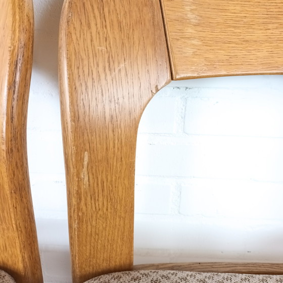 Image 1 of 4x vintage brutalist stoel