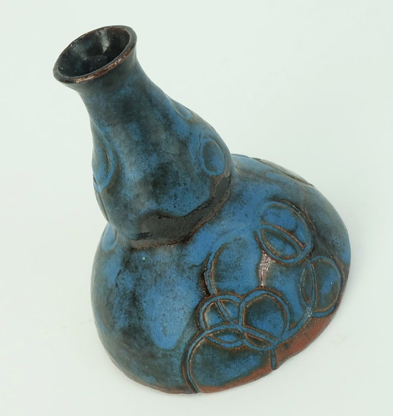 Image 1 of Kleine Deense Modern Keramische Vaas Conny Walther Studio Aardewerk Denemarken 60S