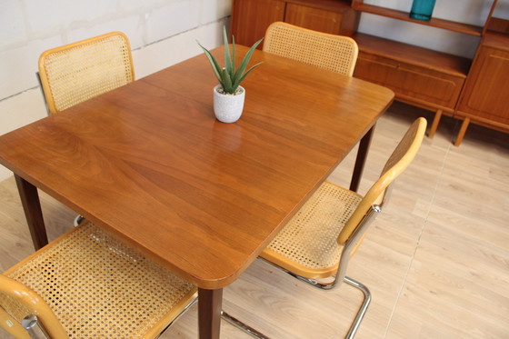 Image 1 of Vintage teakhouten tafel met verlengblad 1960 Zweden