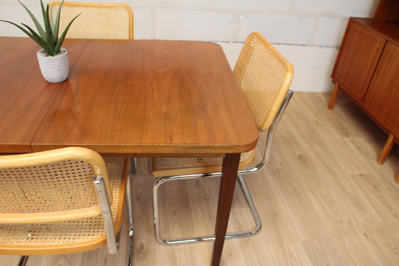 Image 1 of Vintage teakhouten tafel met verlengblad 1960 Zweden