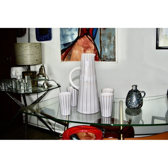 Image 1 of Vintage keramiek dessert set door Ltk Reniggen, Zwitserland 1950