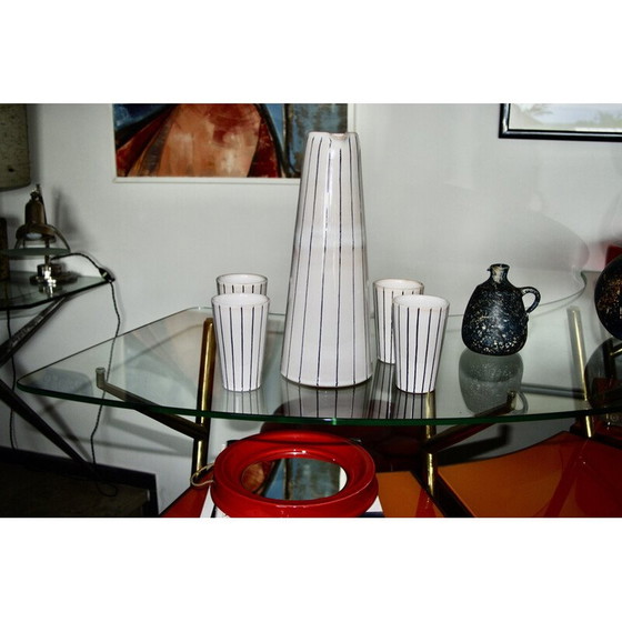 Image 1 of Vintage keramiek dessert set door Ltk Reniggen, Zwitserland 1950