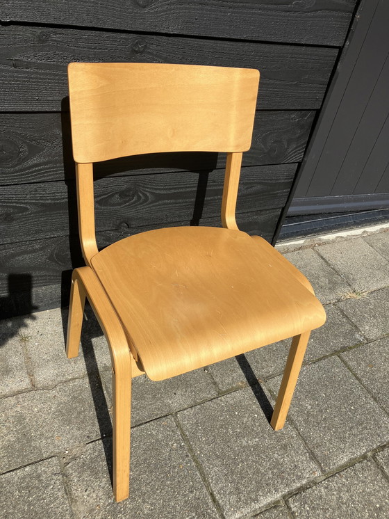 Image 1 of 4X Bentwood/ Plywood Eetkamerstoelen