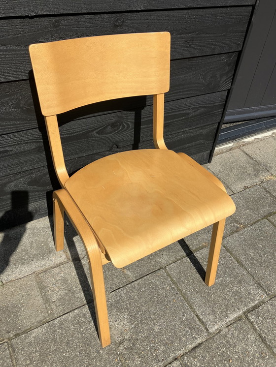 Image 1 of 4X Bentwood/ Plywood Eetkamerstoelen