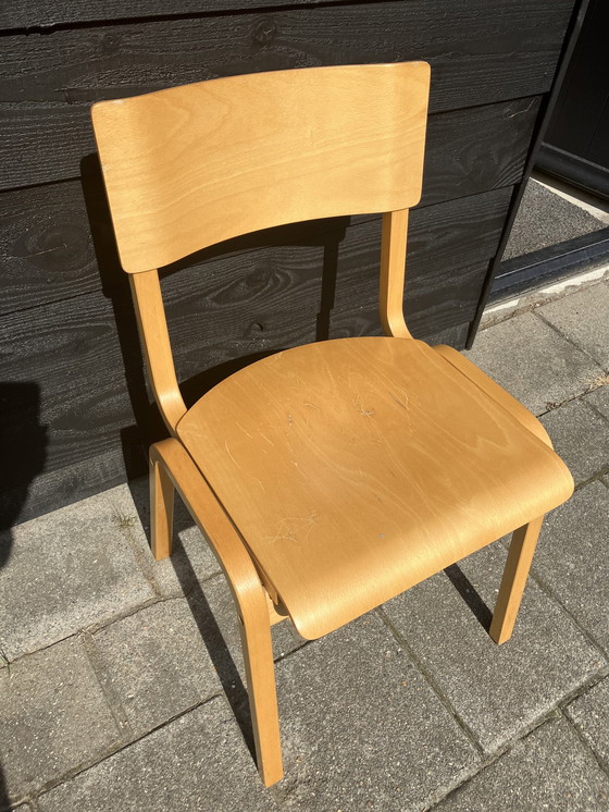 Image 1 of 4X Bentwood/ Plywood Eetkamerstoelen