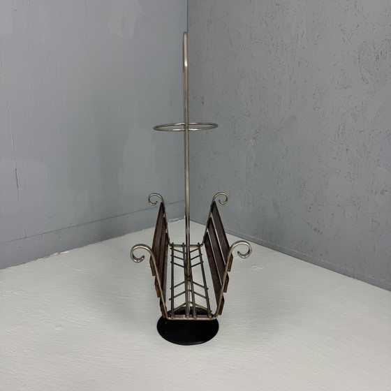 Image 1 of Vintage ‘60S Plantenstandaard/Magazine Rack Teak