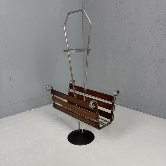 Image 1 of Vintage ‘60S Plantenstandaard/Magazine Rack Teak