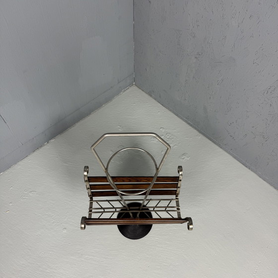 Image 1 of Vintage ‘60S Plantenstandaard/Magazine Rack Teak