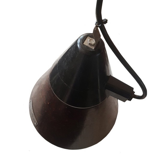 Image 1 of Industriële bakelieten hanglamp van Veb Narva, Duitsland, 1960