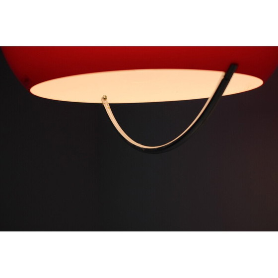 Image 1 of Mid century kunststof hanglamp van Meblo voor Harvey Guzzini, Italië 1970