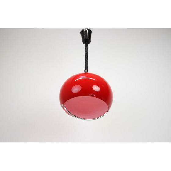 Image 1 of Mid century kunststof hanglamp van Meblo voor Harvey Guzzini, Italië 1970