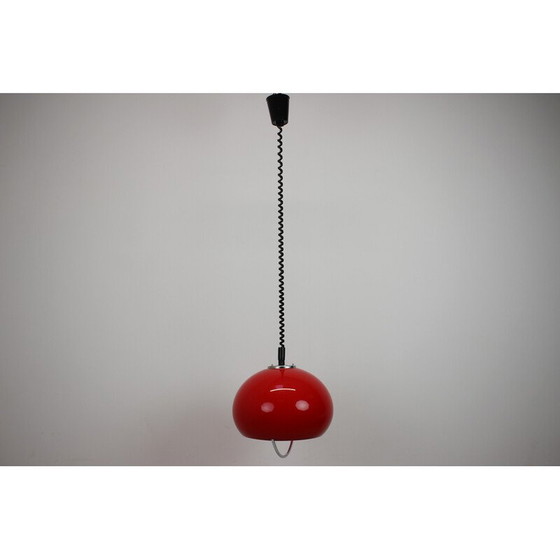 Image 1 of Mid century kunststof hanglamp van Meblo voor Harvey Guzzini, Italië 1970