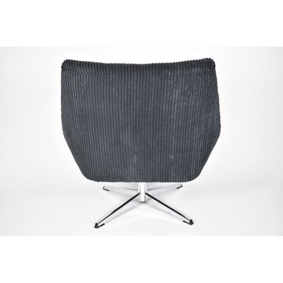 Image 1 of Vintage fauteuil Shell DDR Zwart Koord, Deutsche Democratische Republiek 1960