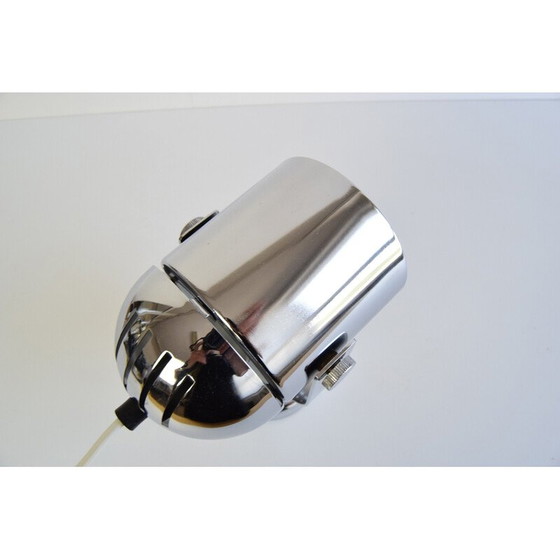 Image 1 of Vintage verchroomde metalen wandlamp van Stanislav Indra voor Combi Lux, Tsjecho-Slowakije 1970