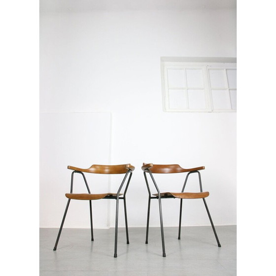 Image 1 of Set van 4 vintage 4455 eetkamerstoelen van Niko Kralj voor Stol Kamnik, jaren 1970