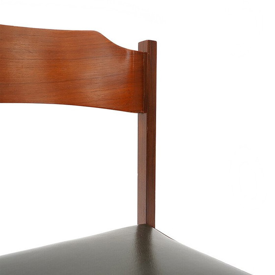 Image 1 of Set van 6 vintage stoelen in massief hout en multiplex van Guido Faleschini voor Fratelli Proserpio, Italië 1960