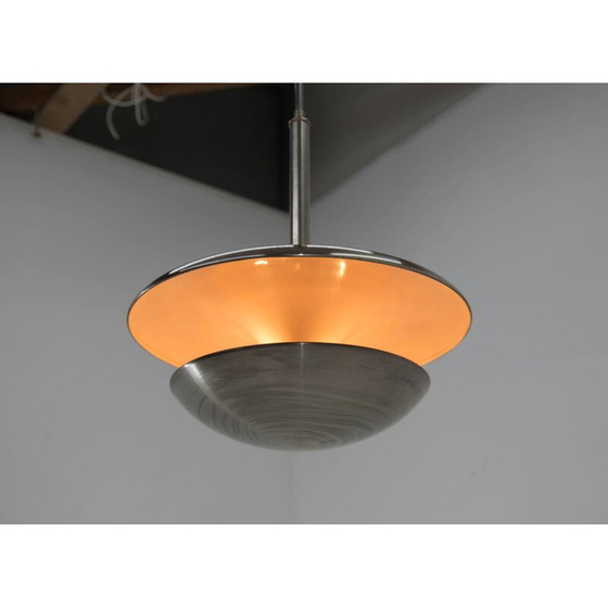 Image 1 of Vintage Bauhaus messing kroonluchter van Frantisek Anyz voor Ias, 1920