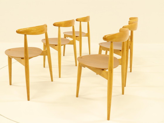 Image 1 of Hart eetkamer set van Hans Wegner voor Fritz Hanse, Denemarken, 1960S