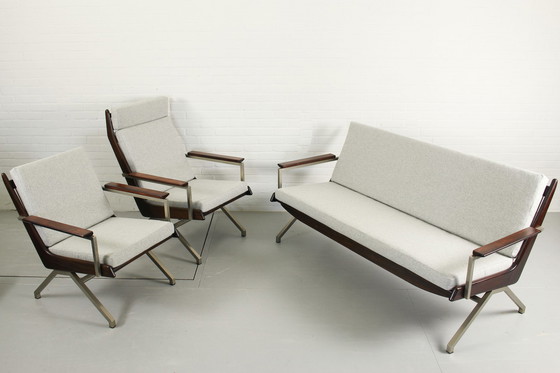 Image 1 of Complete loungeset van Rob Parry voor De Ster Gelderland, 1960