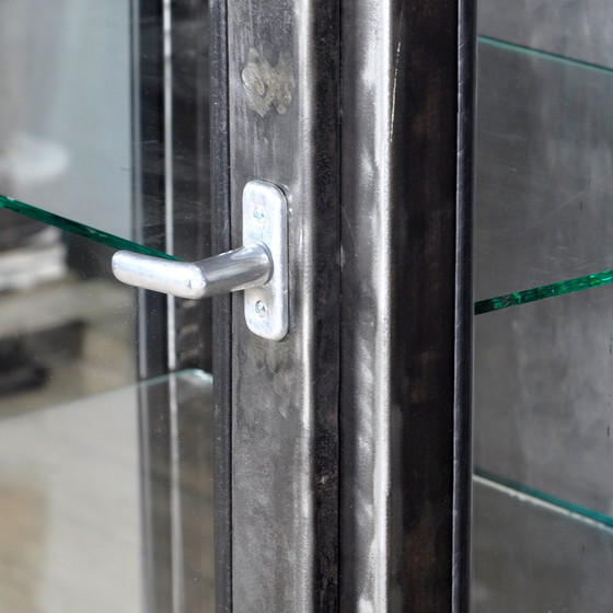 Image 1 of Vintage medische kast van Glas en IJzer , jaren 70