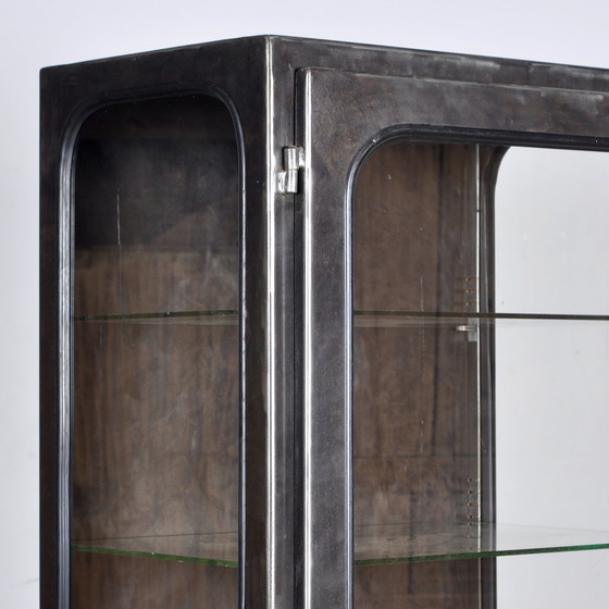 Image 1 of Vintage medische kast van Glas en IJzer , jaren 70