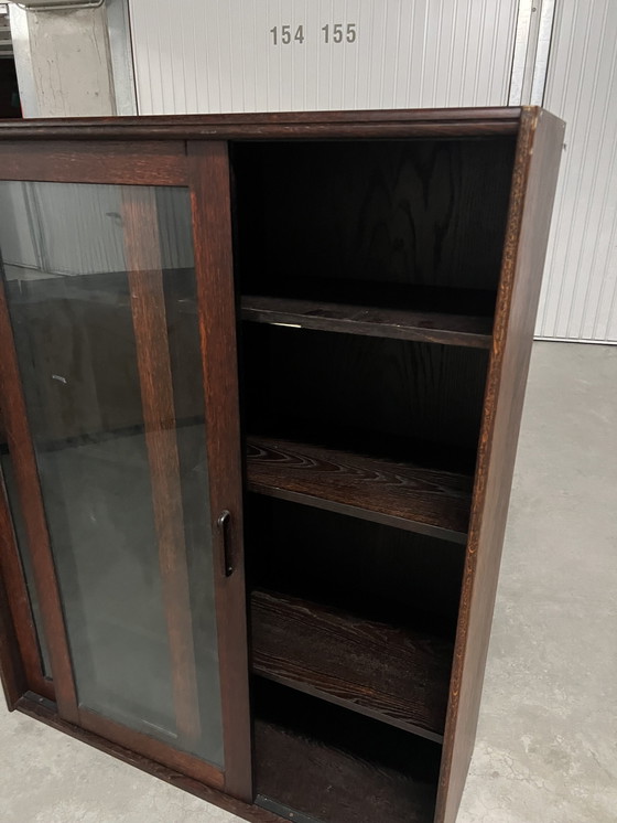 Image 1 of Vintage Mid Century Rosewood Kantoorset: Bureau + L-uitsparing + Dressoir + Vitrine