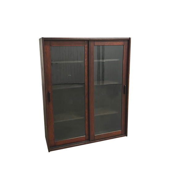 Image 1 of Vintage Mid Century Rosewood Kantoorset: Bureau + L-uitsparing + Dressoir + Vitrine
