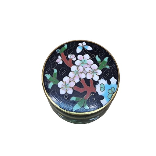 Vintage Cloisonné Pillendoosje