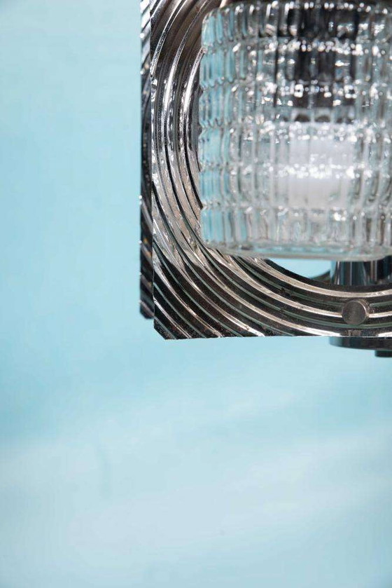 Image 1 of Space age kroonuchter, vintage cascade hanglamp 60/70 retro