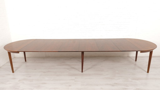 Vintage Eettafel | Xxxl | Palissander | Uitschuifbaar | 122 – 414 Cm