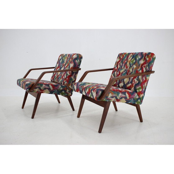 Image 1 of Paar vintage fauteuils, Tsjecho-Slowakije 1960